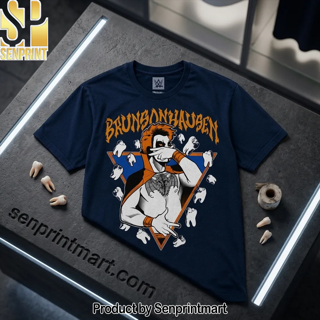 Brunsonhausen Danhausen Jalen Brunson WWE NBA Crossover Graphic T-Shirt