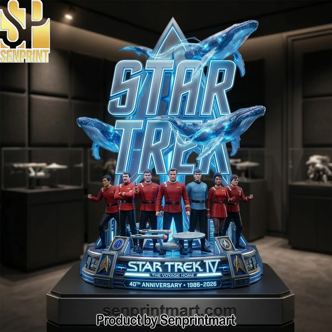 Star Trek IV The Voyage Home 40th Anniversary 1986-2026 Custom LED Light Box