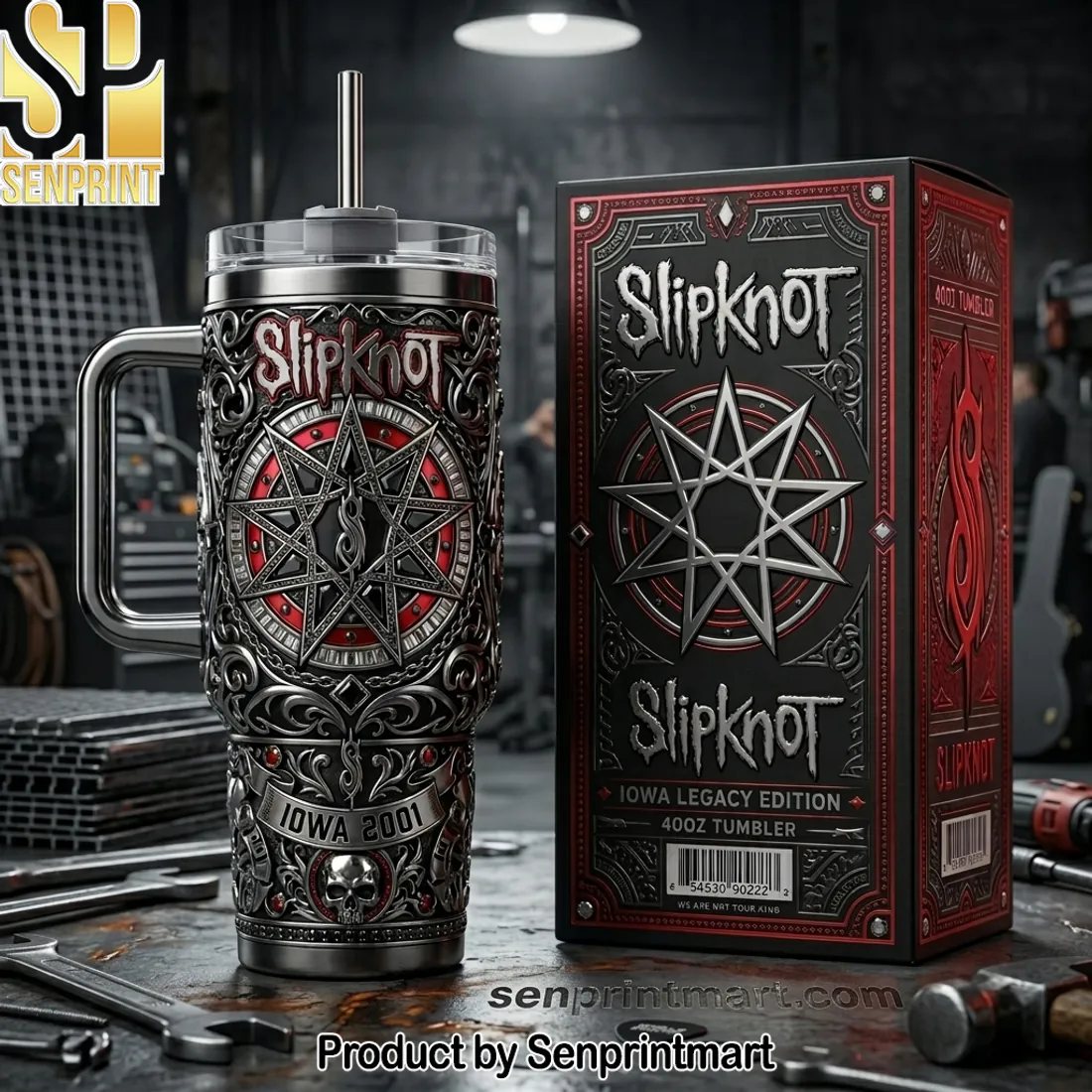 Slipknot Iowa Legacy Edition 3D Embossed 40oz Tumbler