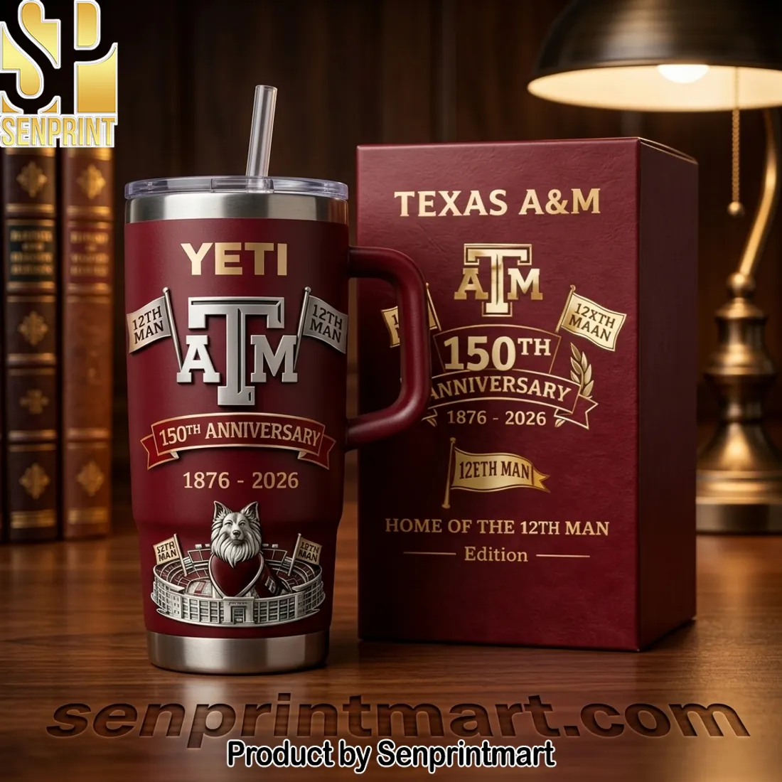 Texas A&M Aggies 150th Anniversary 1876-2026 YETI Tumbler