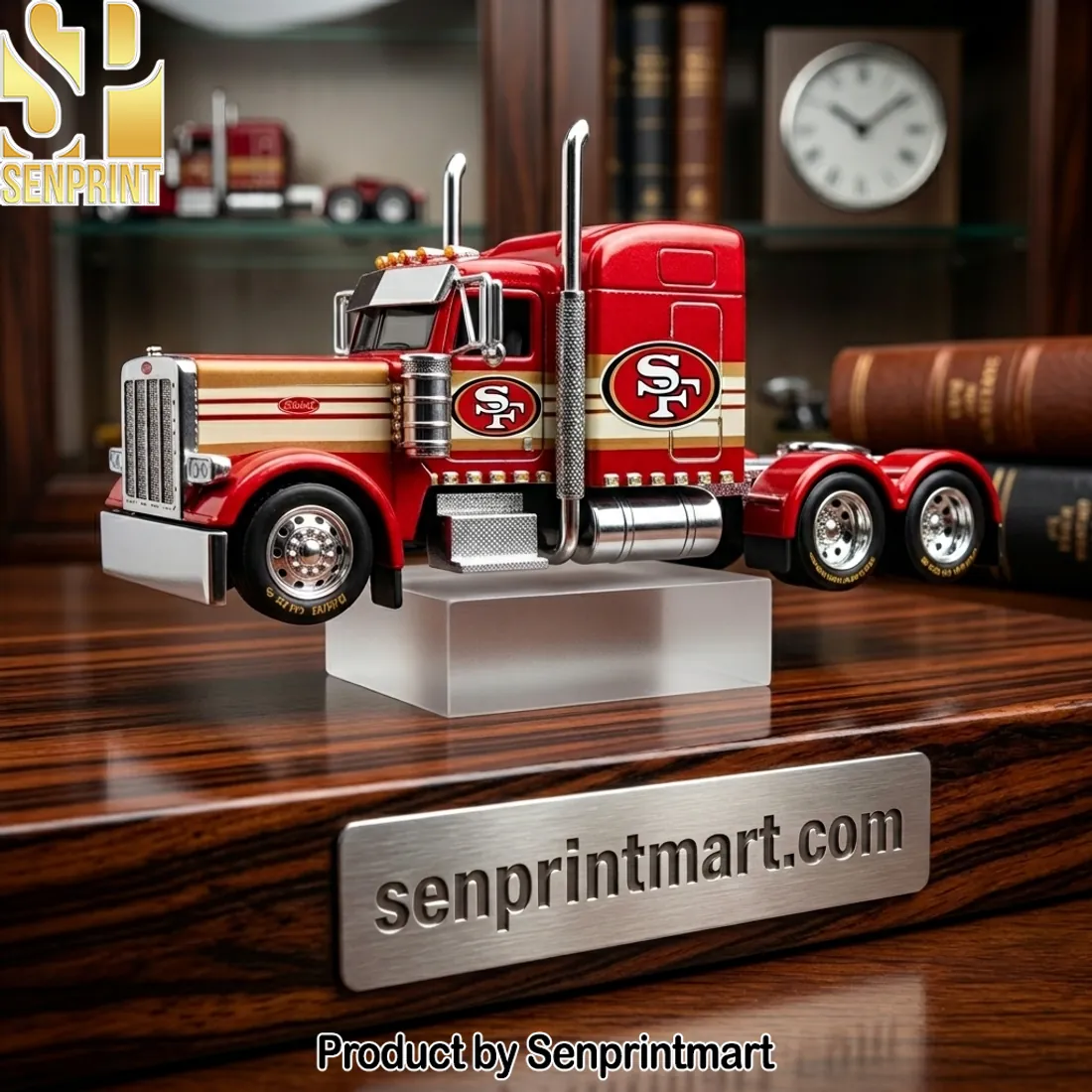 San Francisco 49ers NFL Collectible Red and Gold Semi Truck