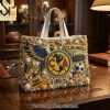 Scooby-Doo Clue Crew Mystery Machine 3D Beaded Embellished Canvas Tote Bag Scooby-Doo Clue Crew Mystery Machine 3D Beaded Embellished Canvas Tote Bag
