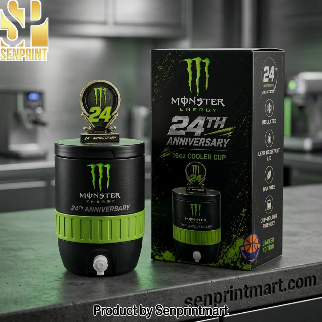 Monster Energy 24th Anniversary Insulated 16oz Cooler Cup