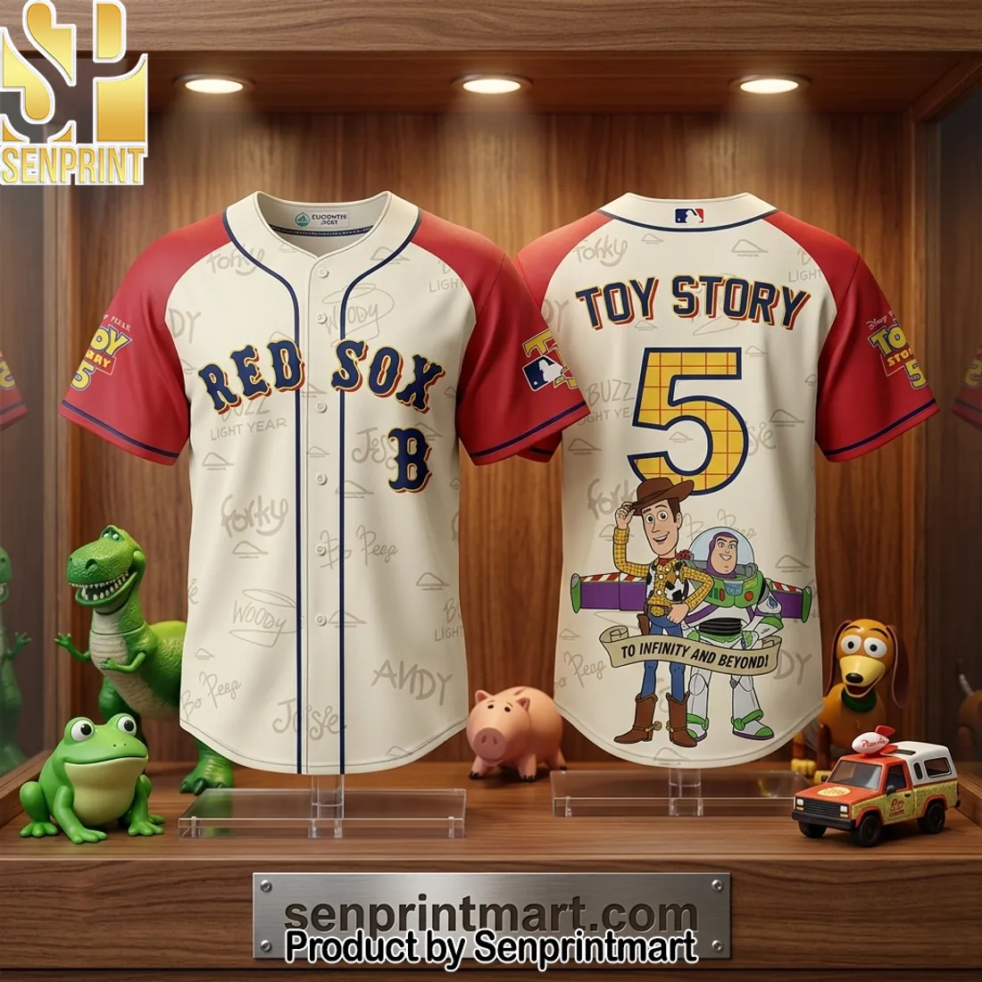 Boston Red Sox Toy Story 5 Theme Night Limited Edition Baseball Jersey