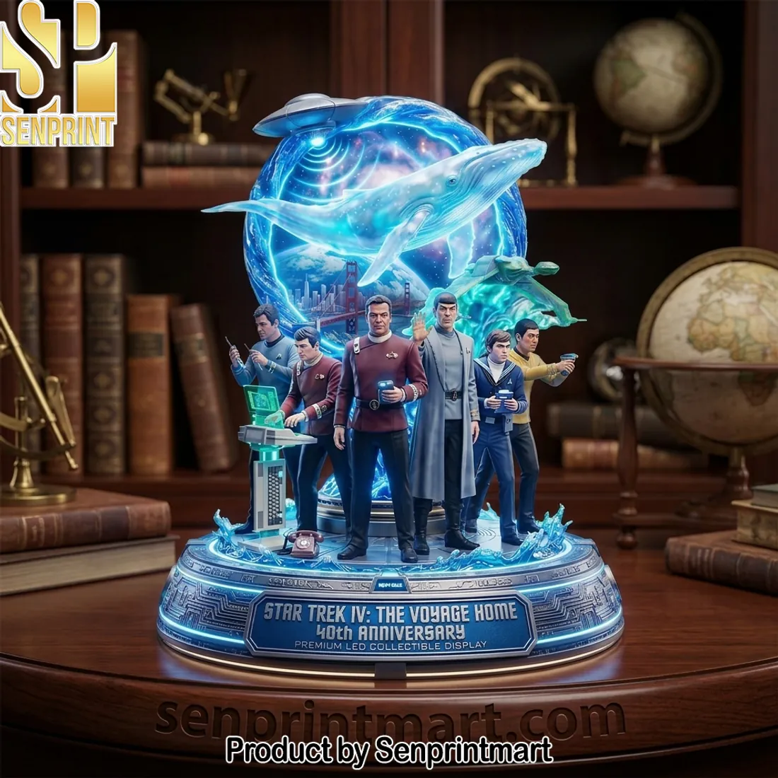 Star Trek IV The Voyage Home 40th Anniversary Premium LED Collectible Acrylic Light Box