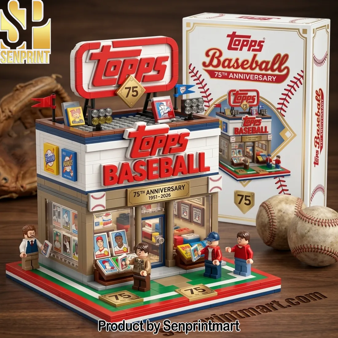 Topps Baseball 75th Anniversary Collector Building Brick Set