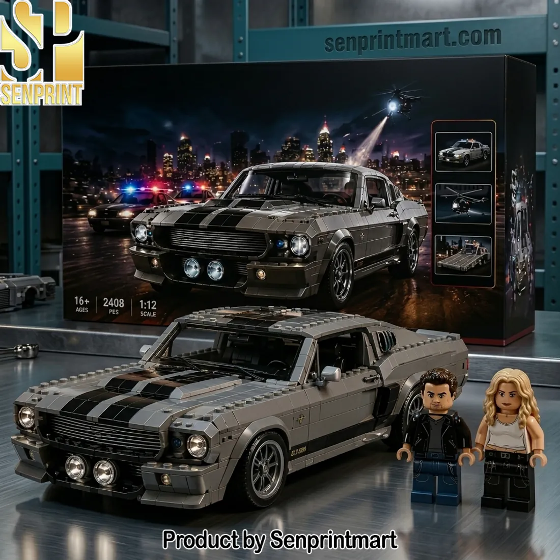 Gone in 60 Seconds Eleanor Mustang 52nd Anniversary Collector Edition Building Block Set
