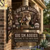 Georgia Bulldogs Go Dawgs Personalized 3D Outdoor Welcome Sign