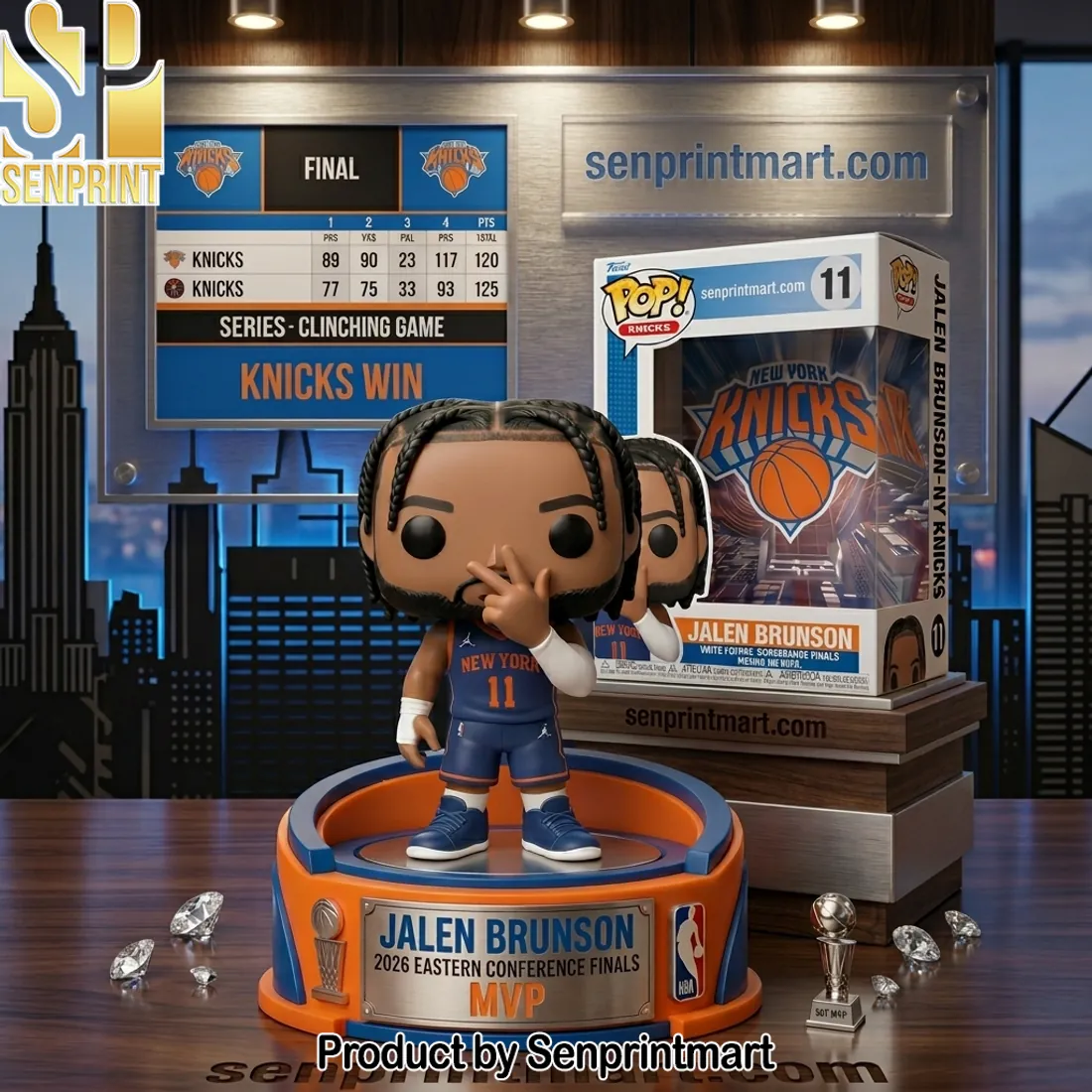 Jalen Brunson Knicks 2026 Eastern Conference Finals MVP Vinyl Figure
