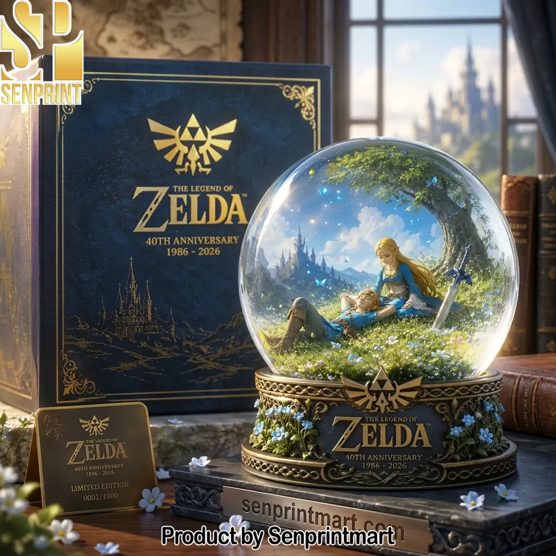 The Legend of Zelda 40th Anniversary Limited Edition Commemorative Snow Globe