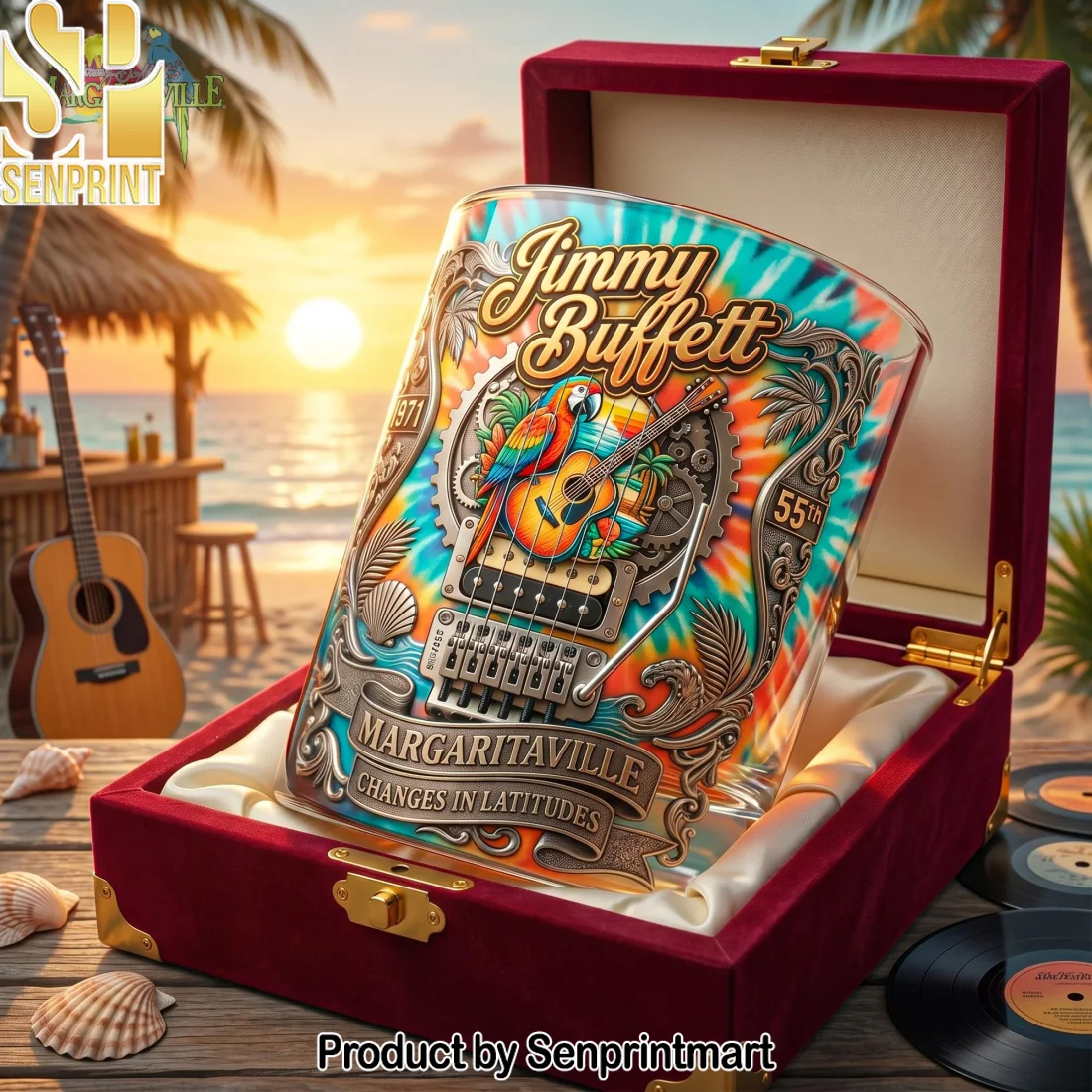 Jimmy Buffett Margaritaville Changes in Latitudes Commemorative Vintage Whiskey Glass Jimmy Buffett Margaritaville Changes in Latitudes Commemorative Vintage Whiskey Glass