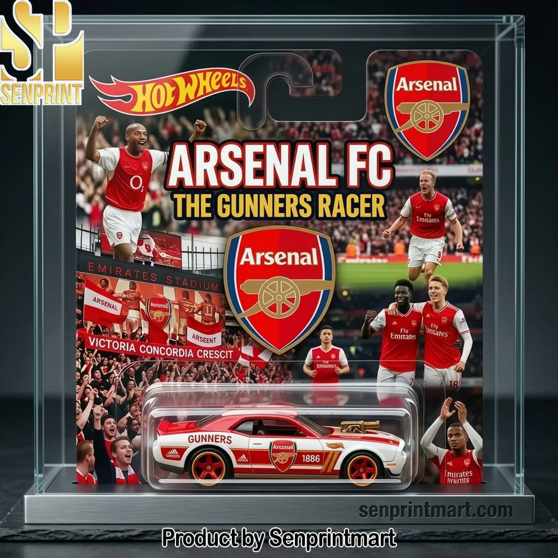 Hot Wheels Arsenal FC The Gunners Racer Collectible Toy Car