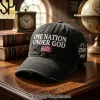 RED Friday Until They All Come Home Military Embroidered Cap