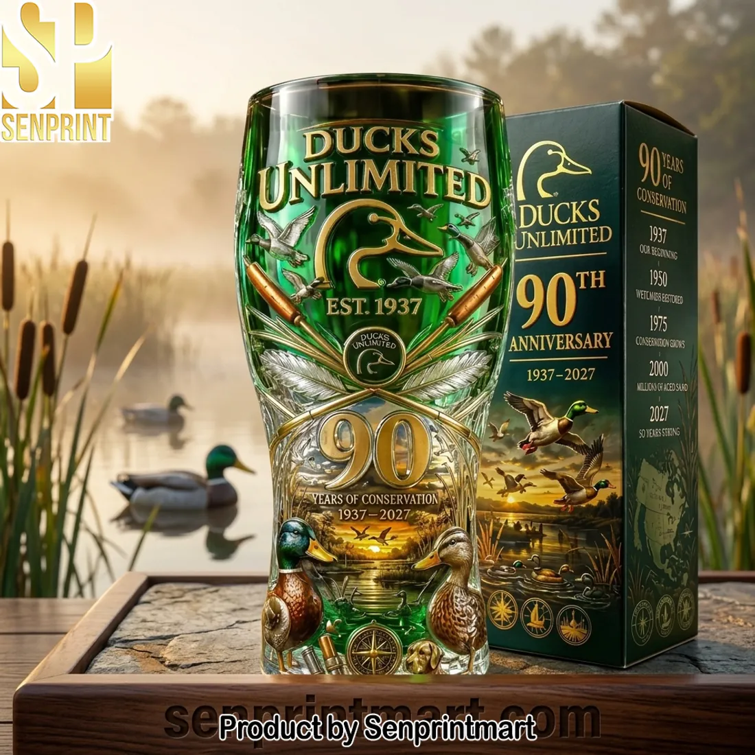 Ducks Unlimited 90th Anniversary Legacy Collector’s Engraved Pint Glass