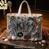 Iron Maiden Eddie Detailed Embellished Tote Bag Iron Maiden Eddie Detailed Embellished Tote Bag