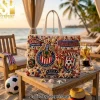 Mister Softee Embellished Ice Cream Truck Summer Tote Bag Mister Softee Embellished Ice Cream Truck Summer Tote Bag