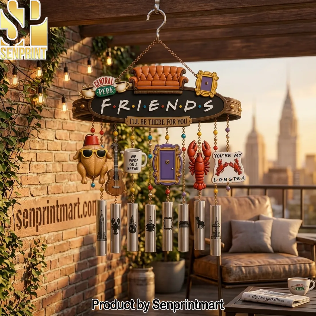 Friends TV Show ‘I’ll Be There For You’ Wind Chime