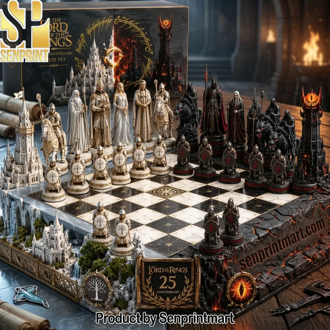 The Lord of the Rings 25th Anniversary Collector Chess Set