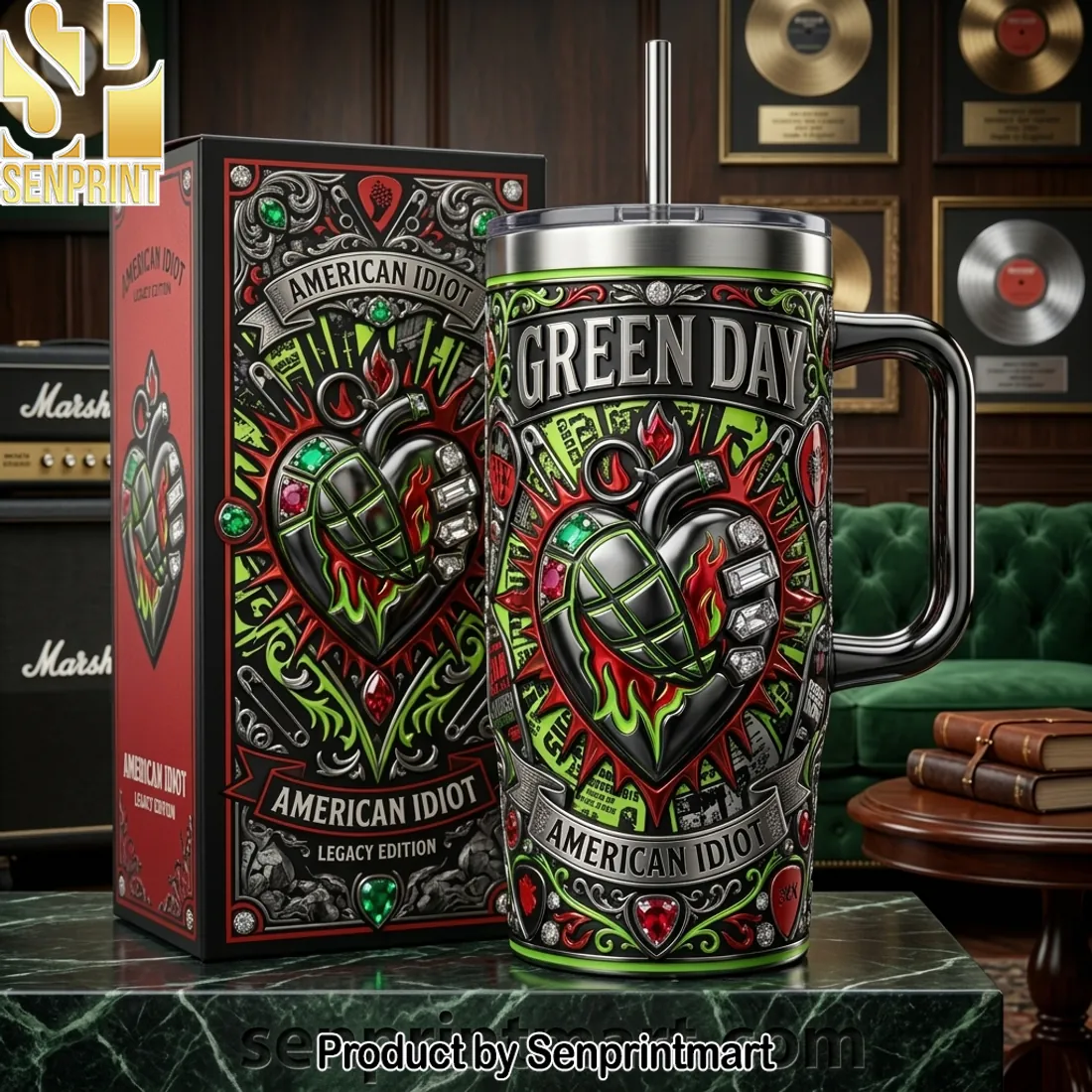 Green Day American Idiot Legacy Edition 40oz Tumbler