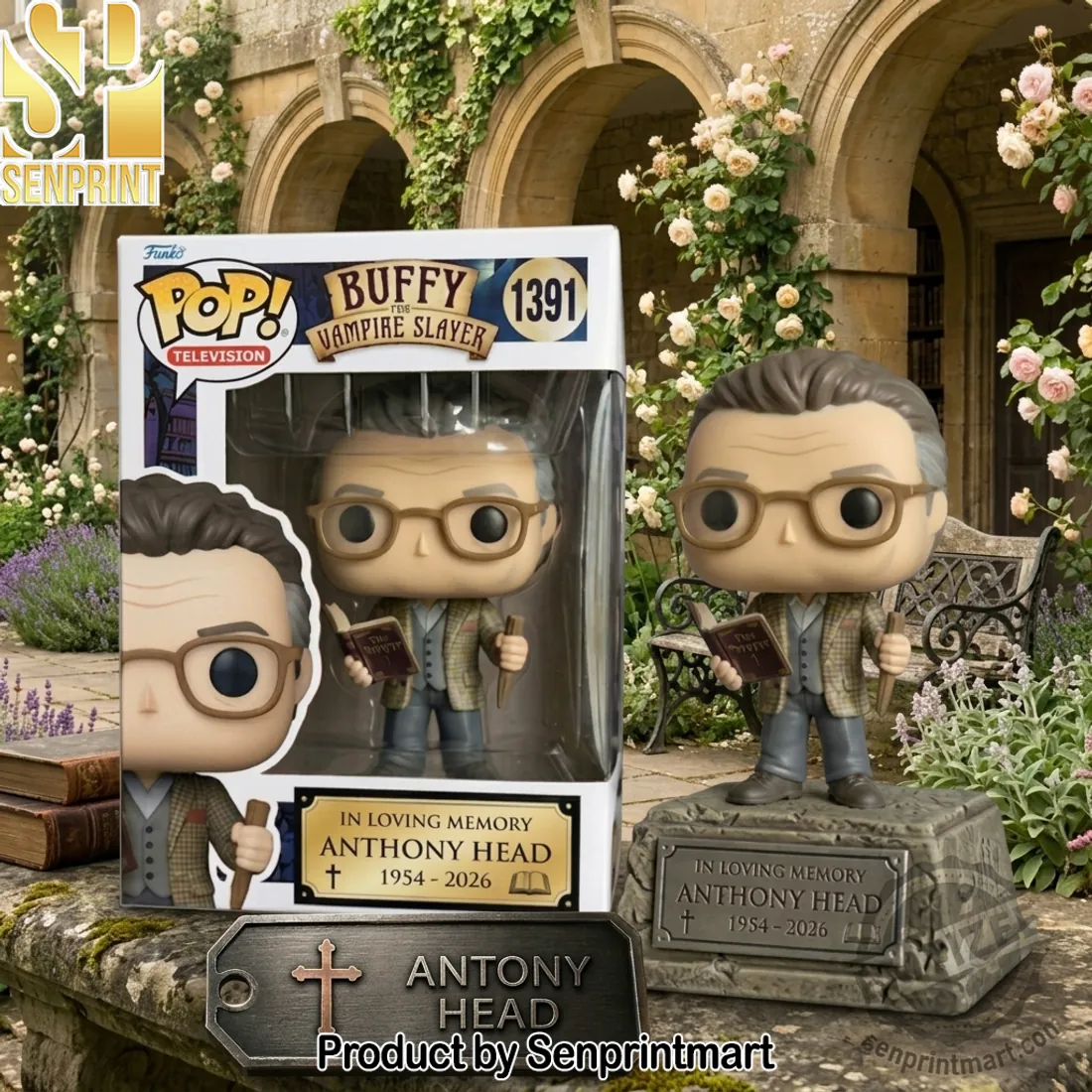 Buffy The Vampire Slayer Giles “In Loving Memory Anthony Head” Funko Pop Figure