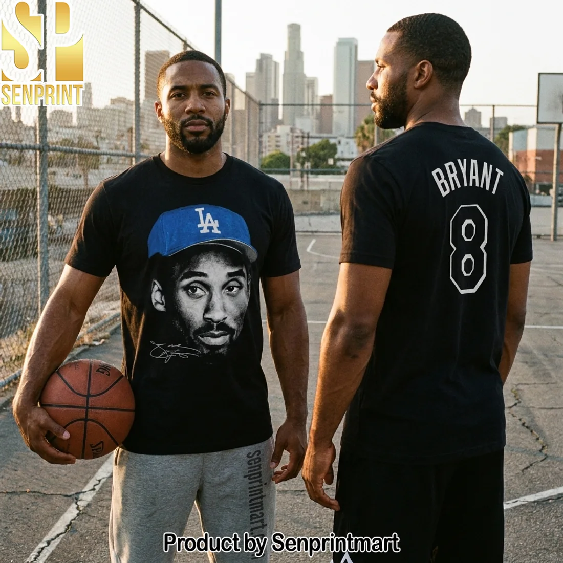 Kobe Bryant Los Angeles Dodgers Bryant 8 Commemorative Vintage Graphic T-Shirt