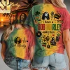Bob Marley Heartbeat Reggae Rasta One Love Graphic T-Shirt