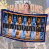 New York Knicks 2026 NBA Champions Commemorative Player Signatures Quick Dry Beach Towel