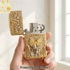 Wu-Tang Clan 36 Chambers Gold 3D Embossed Shaolin Hip Hop Collectible Windproof Lighter