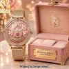 Disney Stitch Tropical Ocean Jeweled Gold-Tone Imperial Ladies Watch
