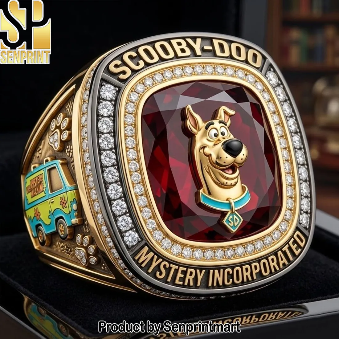Scooby-Doo Mystery Incorporated Premium Gold Tone Ring