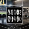 Oakland Athletics A’s Green Gold Studded Press-On Nails