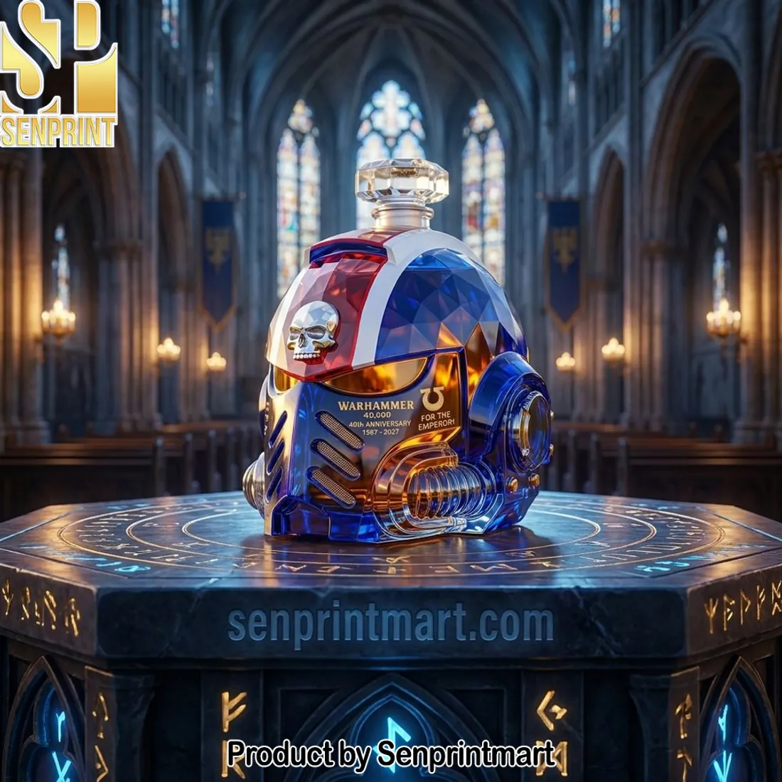 Warhammer 40,000 40th Anniversary Space Marine Helmet Decanter
