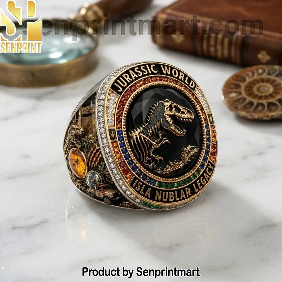 Jurassic World Isla Nublar Legacy T-Rex Commemorative Ring