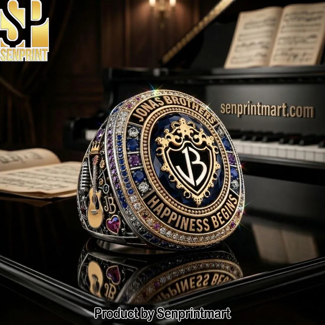 Jonas Brothers Happiness Begins Premium Studded Ring