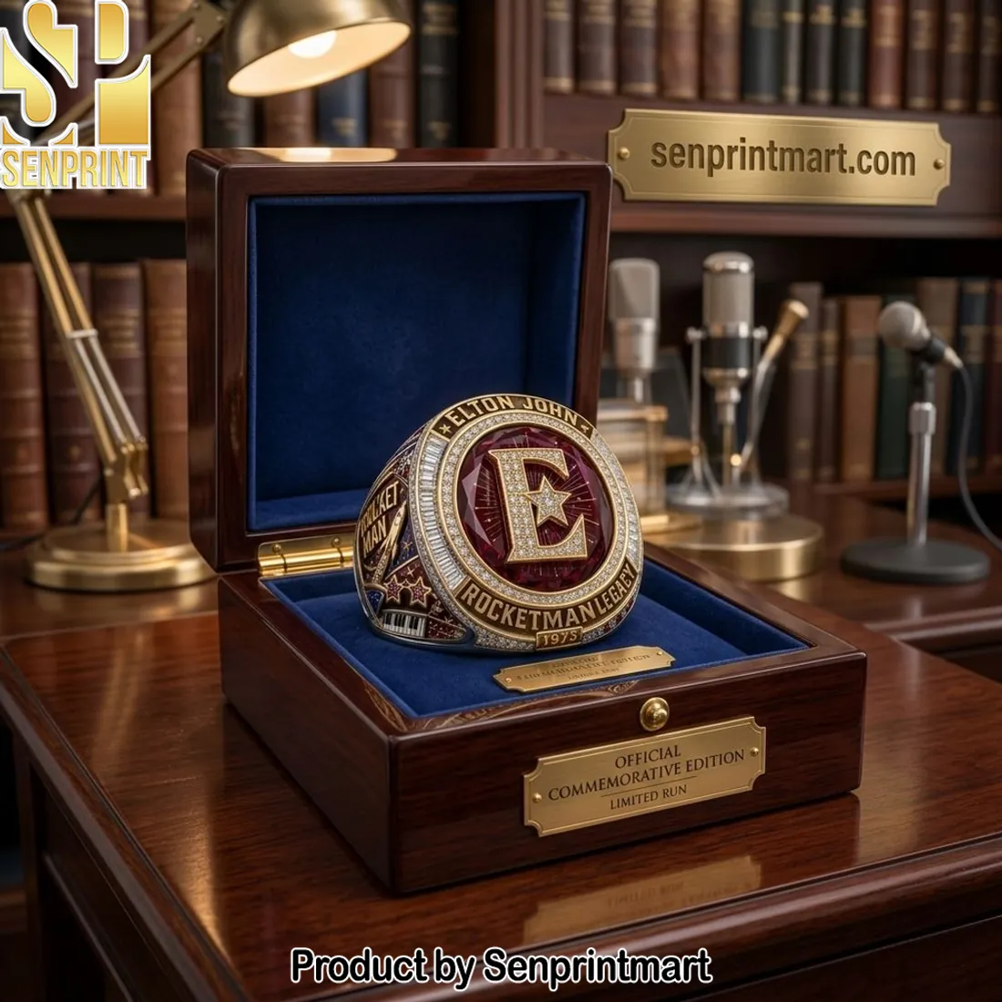 Elton John Rocketman Legacy 1975 Commemorative Limited Edition Ring