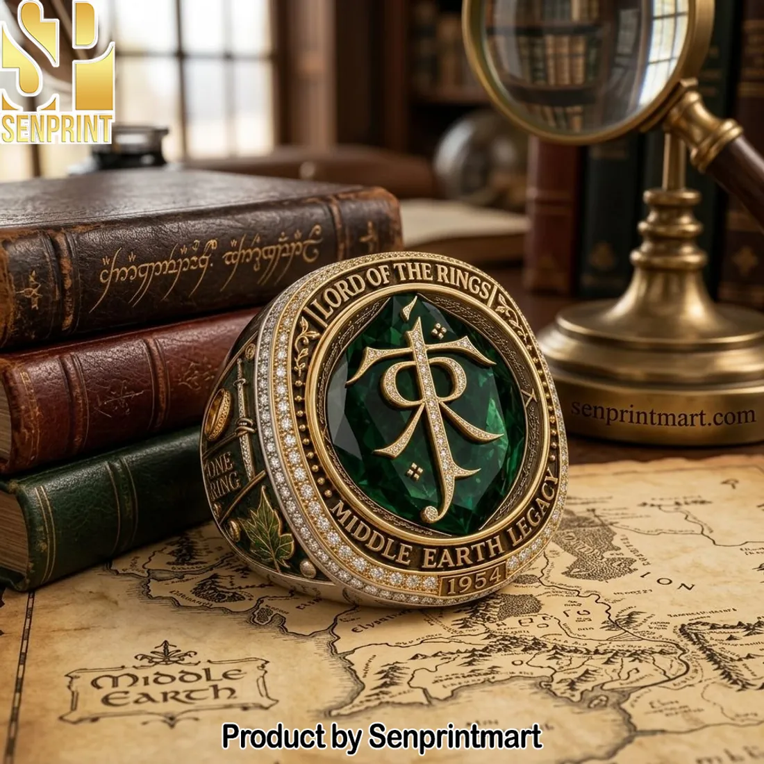 Lord of the Rings Middle Earth Legacy 1954 Commemorative Gold Ring