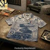 ZZ Top Eliminator Vintage Hot Rod Car Retro Rock Band Hawaiian Shirt