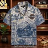 Ford Mustang Classic Car Toile Pattern Hawaiian Shirt