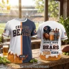 Chicago Bears Funny NFL Football Fan Sorry Wife Its Bears and Beer Oclock Game Day Graphic 3D T-Shirt