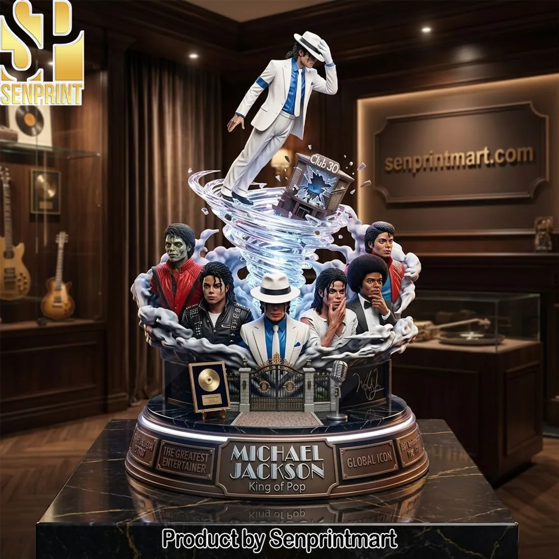 Michael Jackson King of Pop Multi-Era Collectible Statue