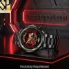 Elvis Presley King of Rock ‘n’ Roll Gold Stainless Steel Watch