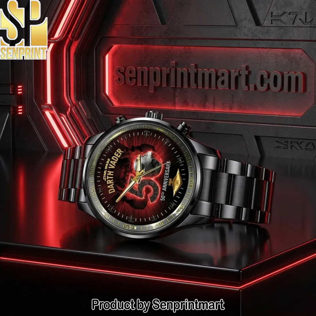 Star Wars Darth Vader 50th Anniversary Black Stainless Steel Watch