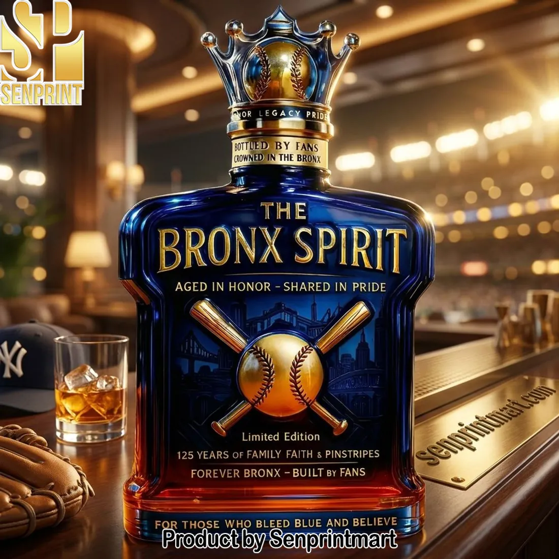 New York Yankees 125th Anniversary “The Bronx Spirit” Whiskey Decanter