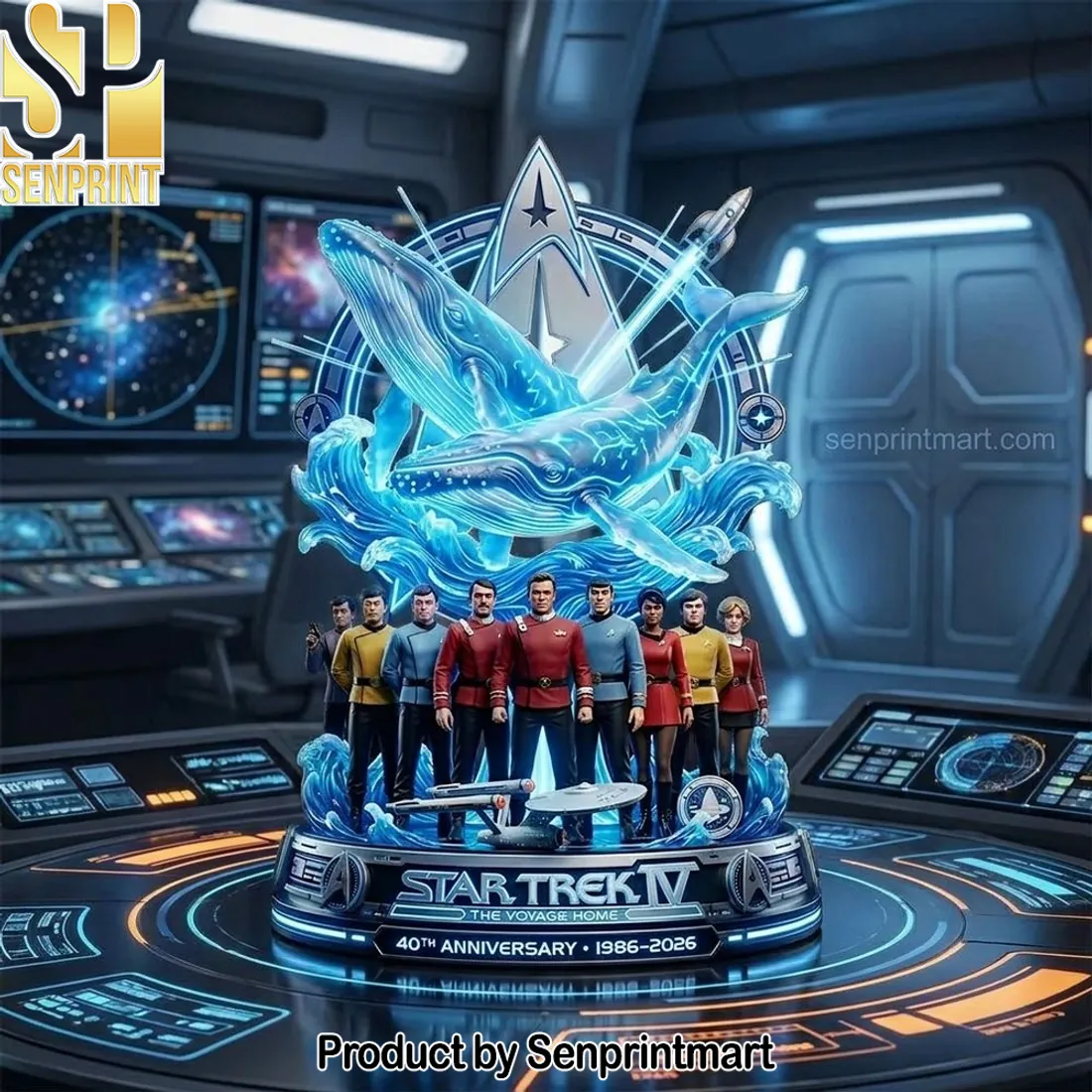 Star Trek IV The Voyage Home 40th Anniversary 1986-2026 Acrylic Plaque
