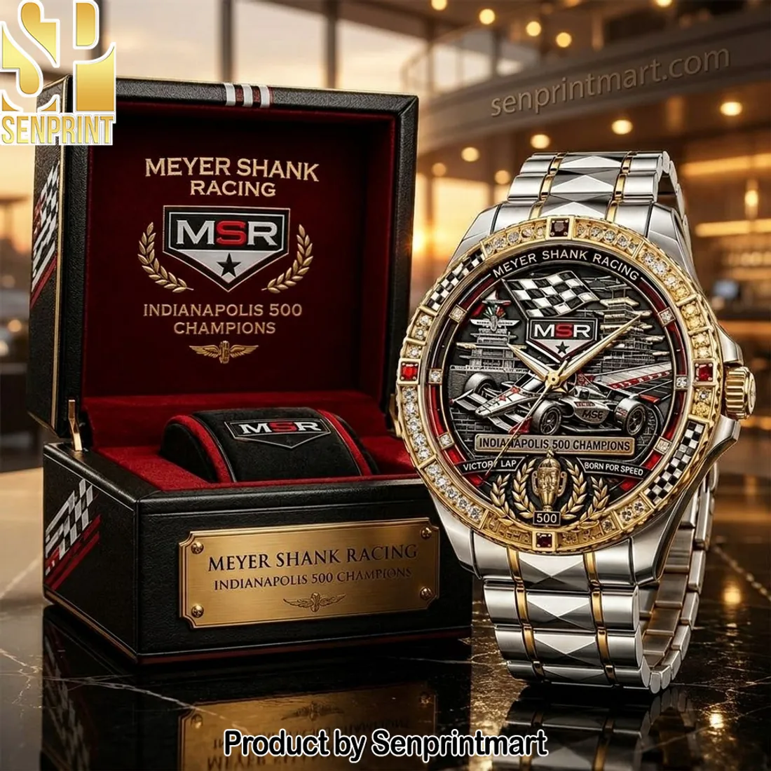 Meyer Shank Racing Indianapolis 500 Champions Luxury Stainless Steel Watch