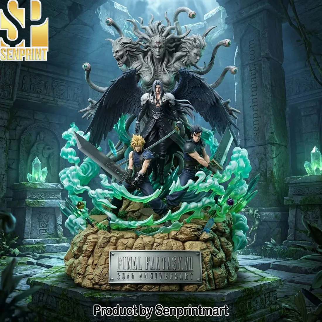 Final Fantasy VII 30th Anniversary Cloud Sephiroth Premium Statue