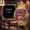 El Tri Mexico Soccer Luxury Gold Tone Jeweled Bezel Watch