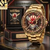 YUNGBLUD Pink Punk Heart Riot Imperial Edition Gold Tone Watch YUNGBLUD Pink Punk Heart Riot Imperial Edition Gold Tone Watch