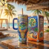 The Dukes of Hazzard General Lee 01 Jump the Fence 3D Embossed Tumbler