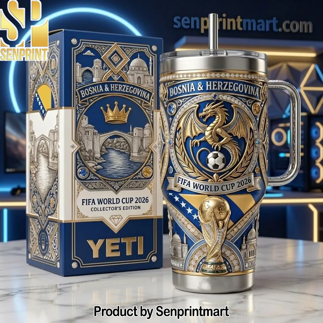 Bosnia & Herzegovina FIFA World Cup 2026 Collector’s Edition YETI Tumbler